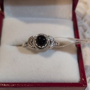 925 Sterling Silver Black Onyx Ring